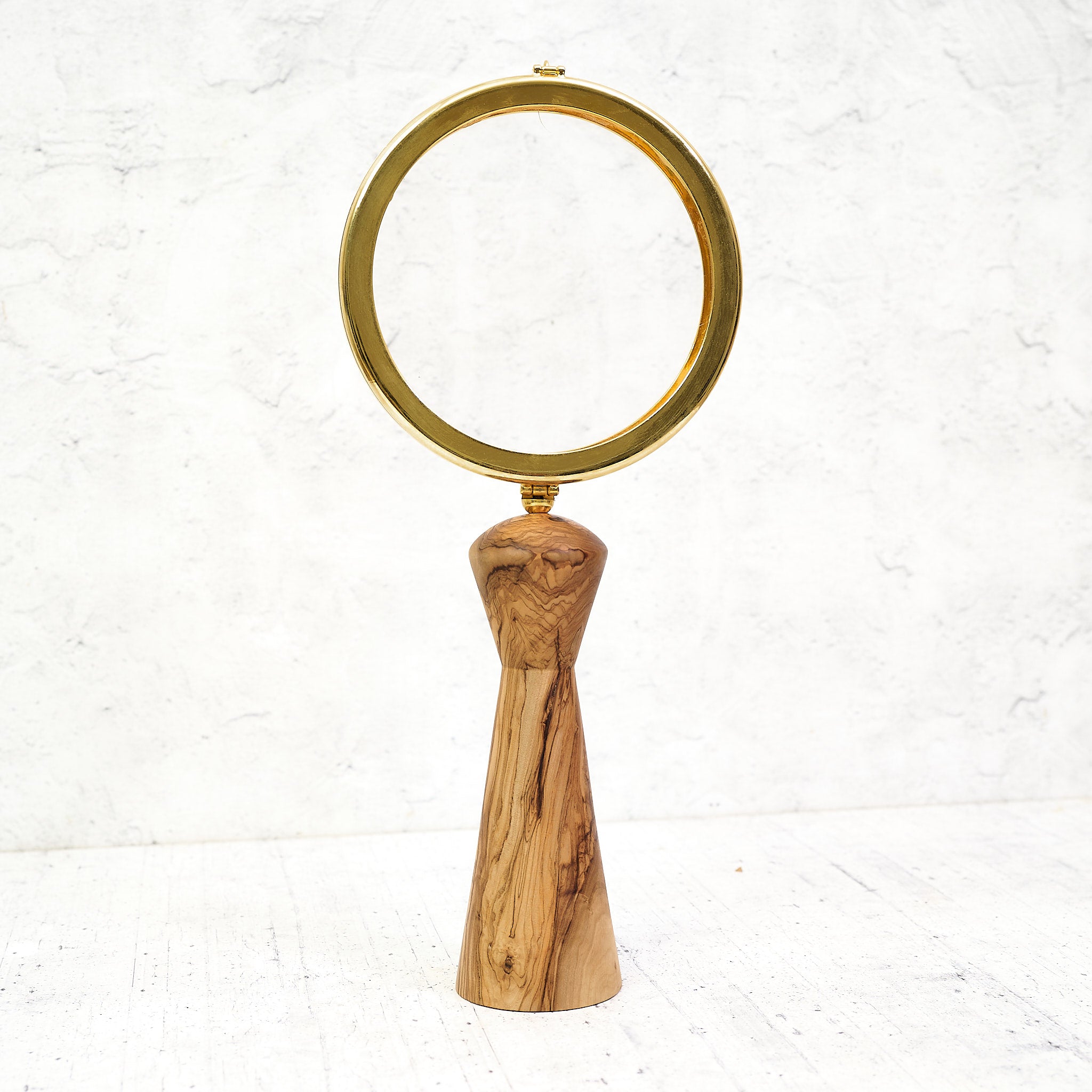Ostensorio "800" - in legno di ulivo per esposizione dell'ostia magna