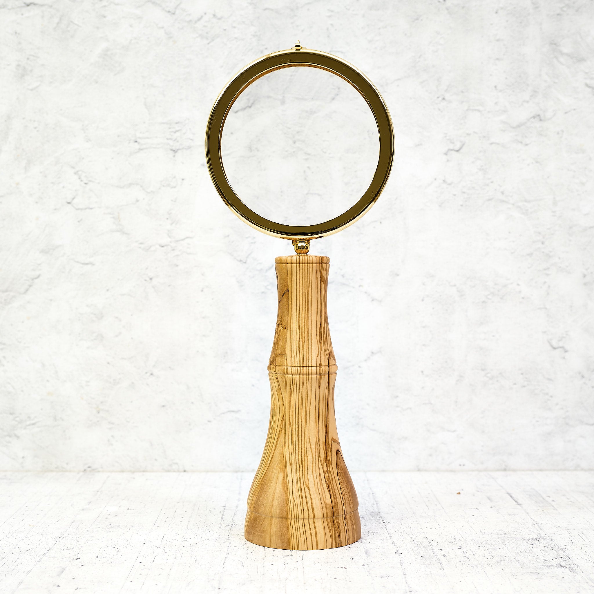 Ostensorio "800" - in legno di ulivo per esposizione dell'ostia magna