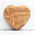 Porta burro cuore in legno di olivo
