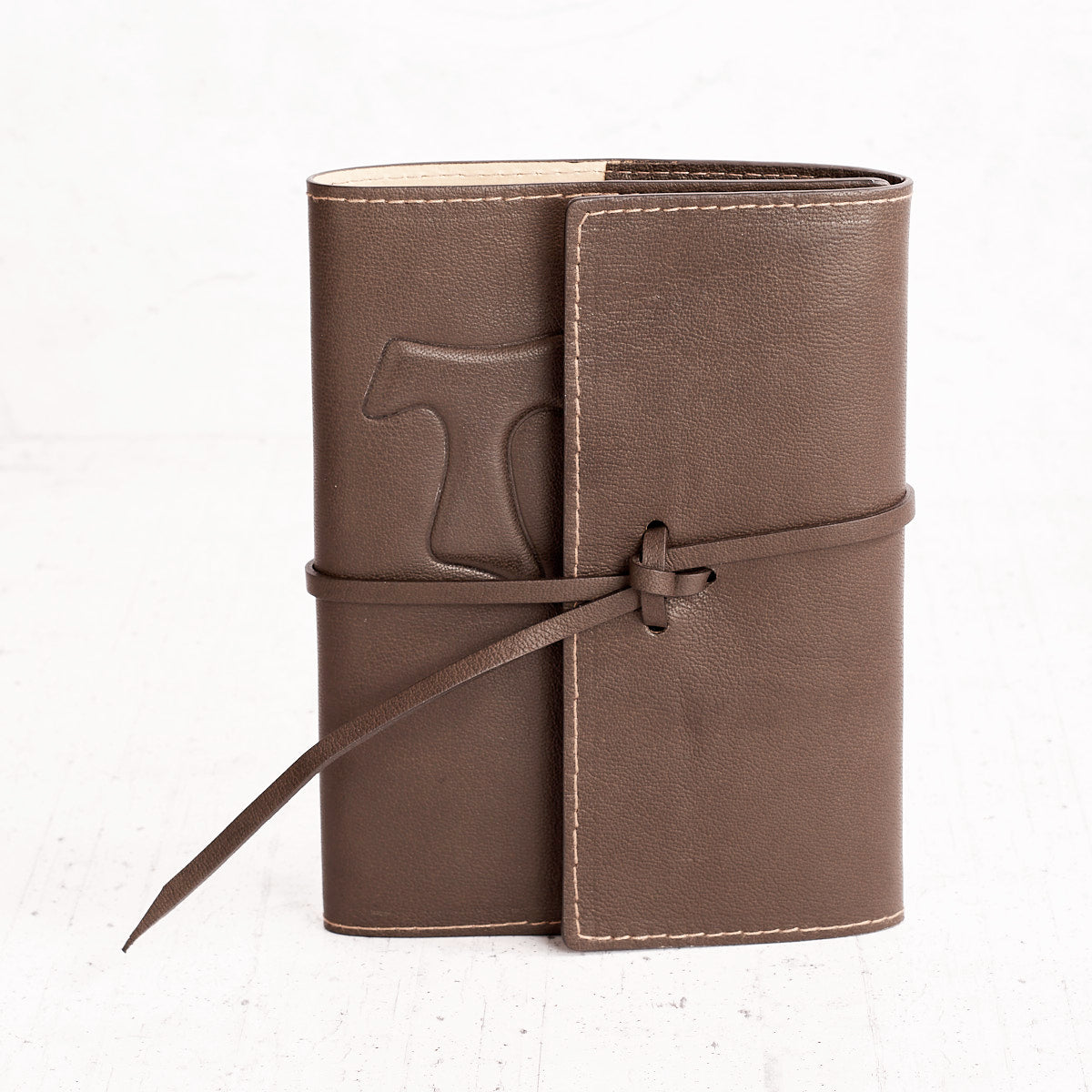 Copri Bibbia San Francesco in vera pelle