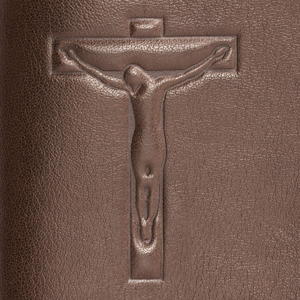 Copri breviario Gesù in vera pelle