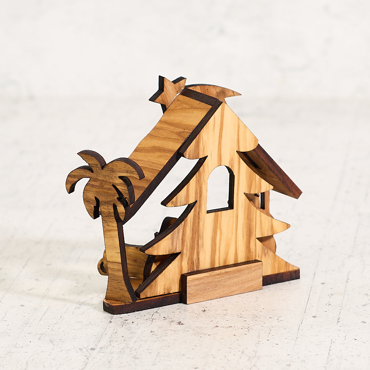 Greccio - presepe in legno di ulivo