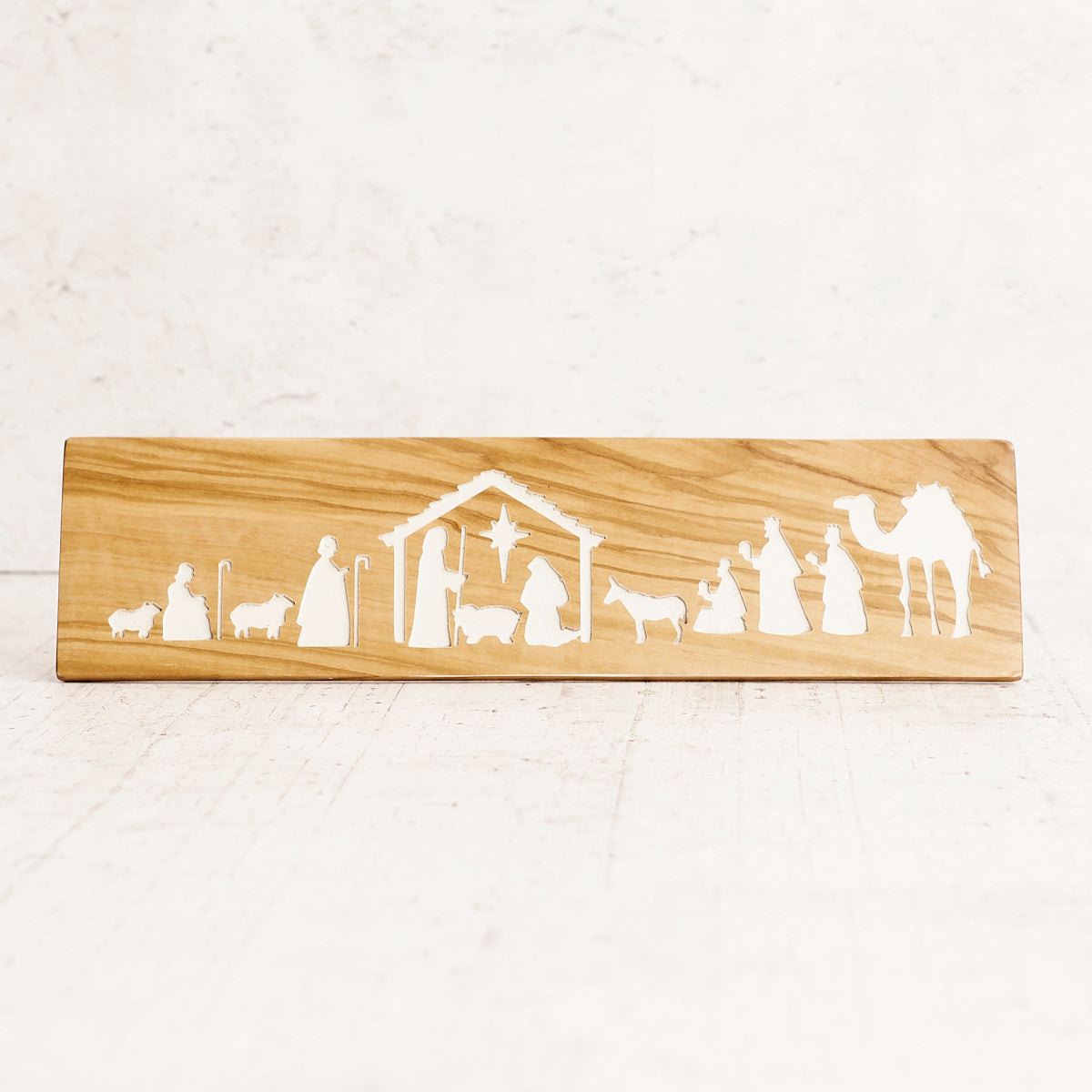 Betlemme - presepe in legno di ulivo