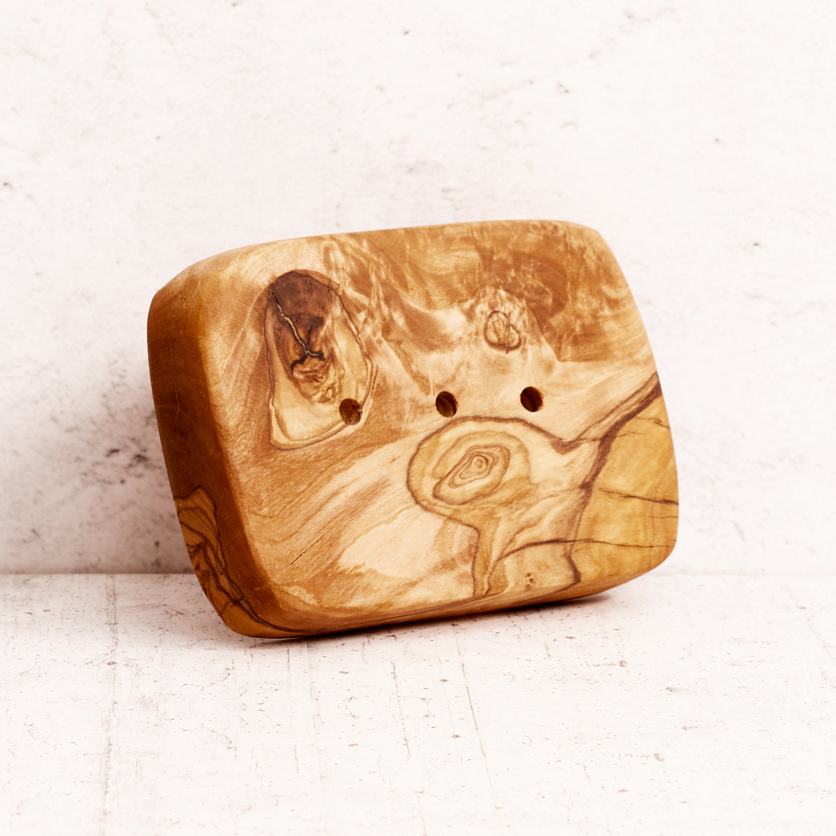 Porta saponetta "Perugia" in legno di olivo