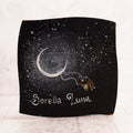 Sorella luna - quadretto in legno di olivo dipinto a mano