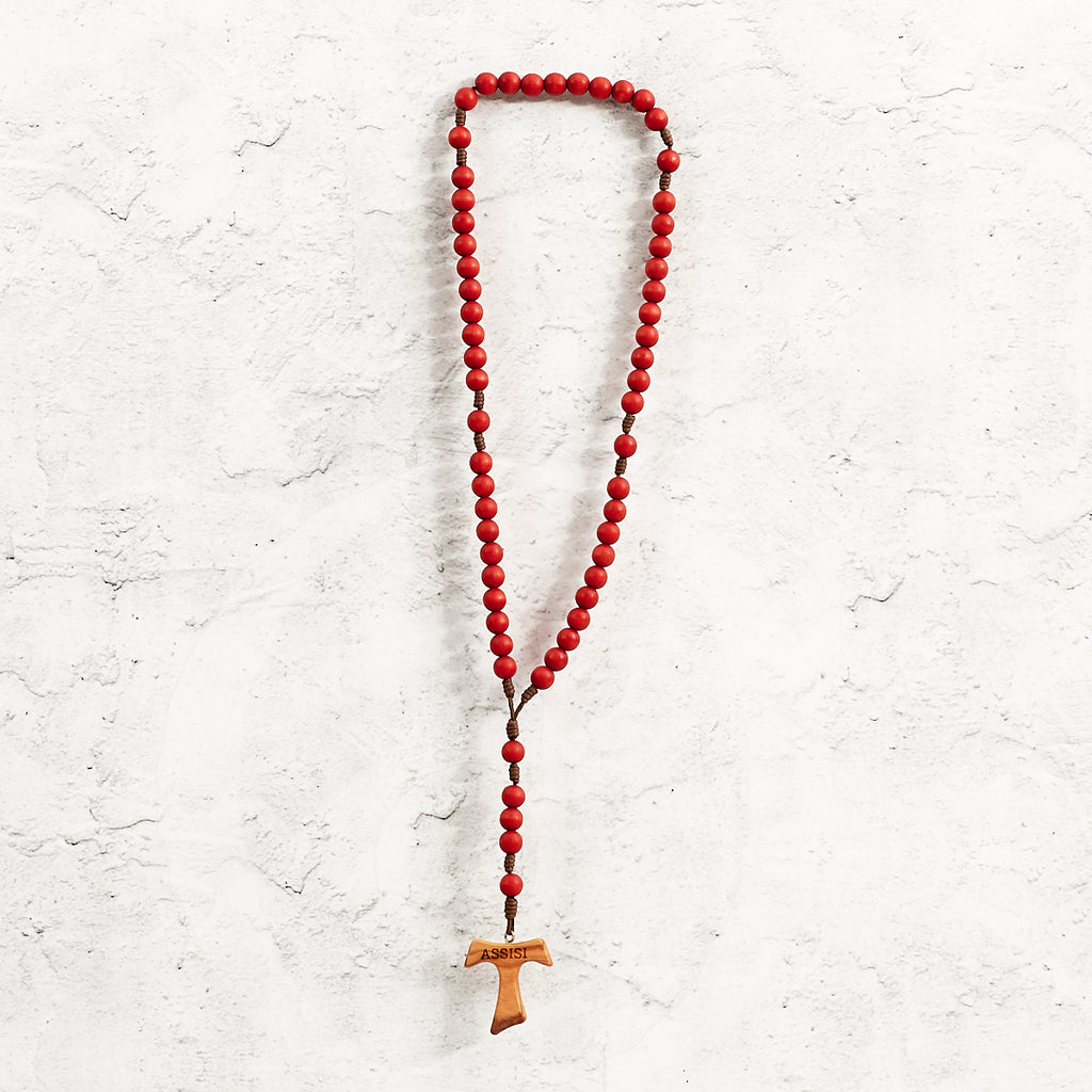 Rosario "Santa Lucia" in legno di cocco e ulivo
