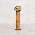 Riccio segnalibro in legno di olivo