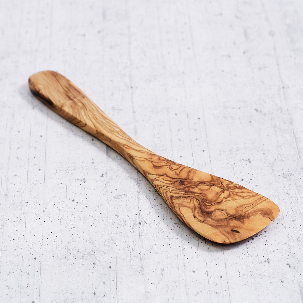 Spatola semplice in legno di olivo