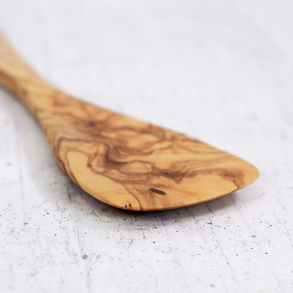 Spatola semplice in legno di olivo