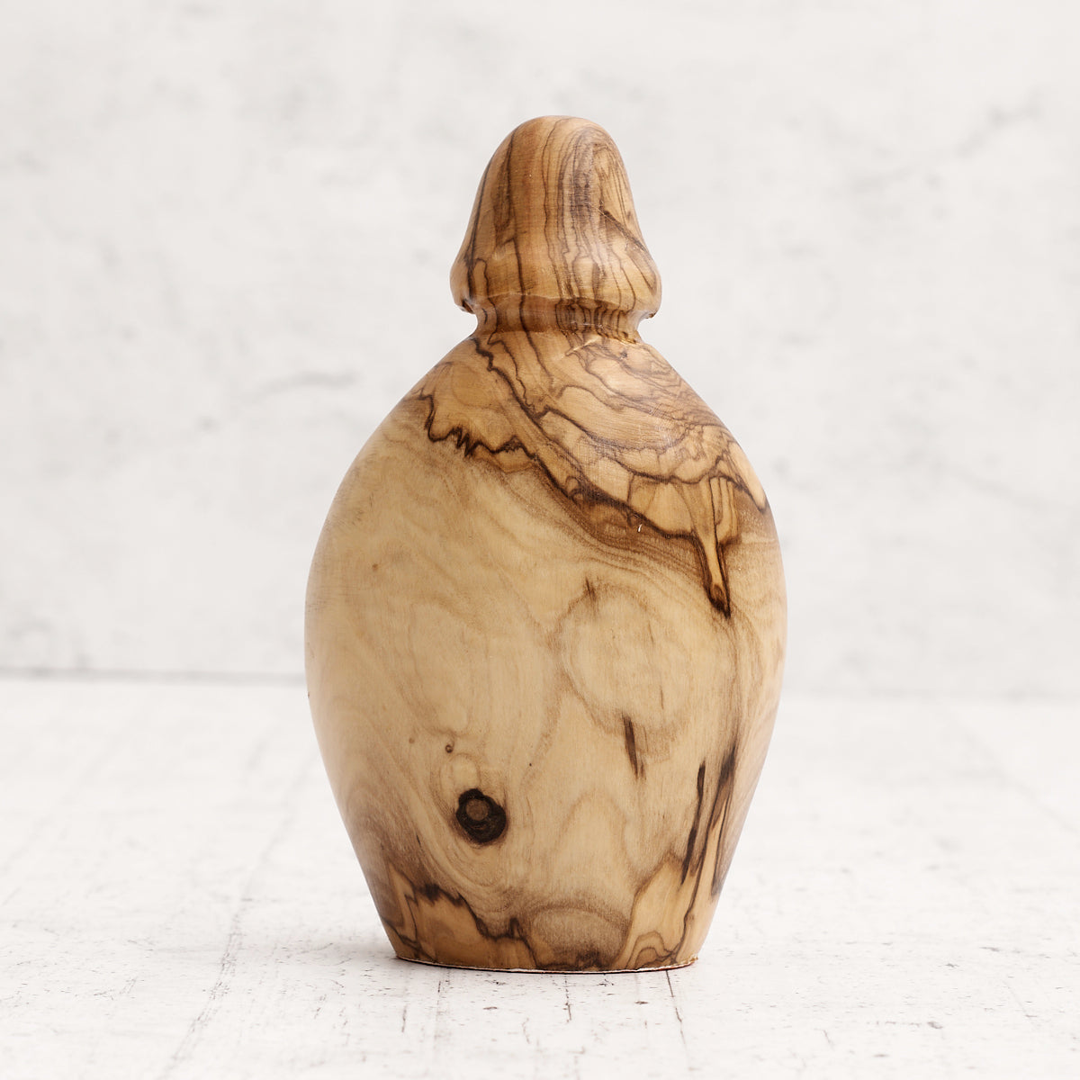 Sacra famiglia in legno di ulivo - lavorazione di intaglio manuale