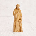 Statua di San Francesco con il lupo – lavorazione artigianale