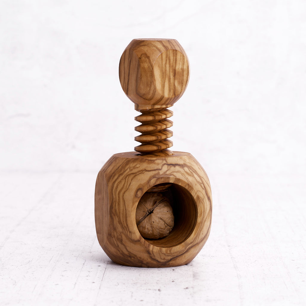 Schiaccianoci "dimer" in legno di olivo