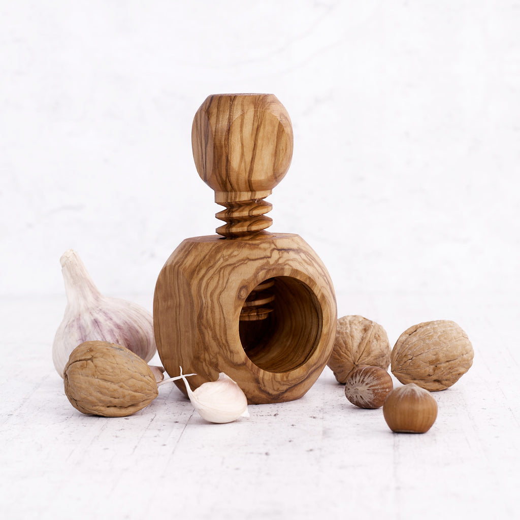 Schiaccianoci "dimer" in legno di olivo