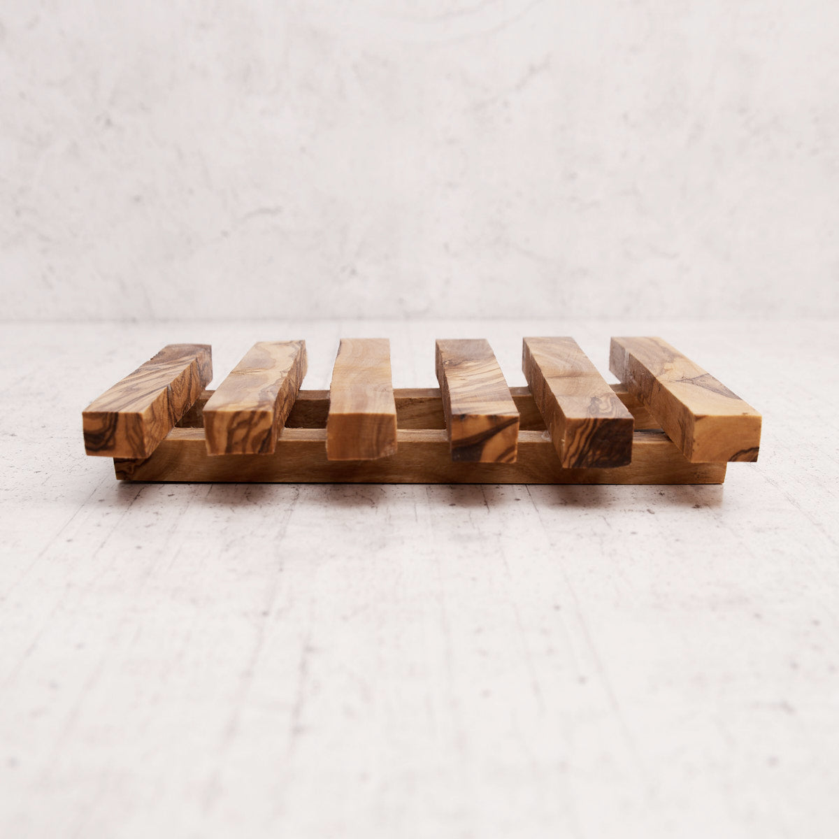 Sotto pentola quadrato in legno di olivo