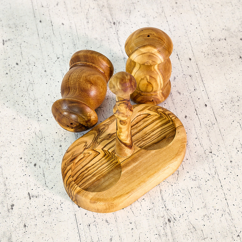 Set Sale e Pepe della tradizione in Legno d’Ulivo