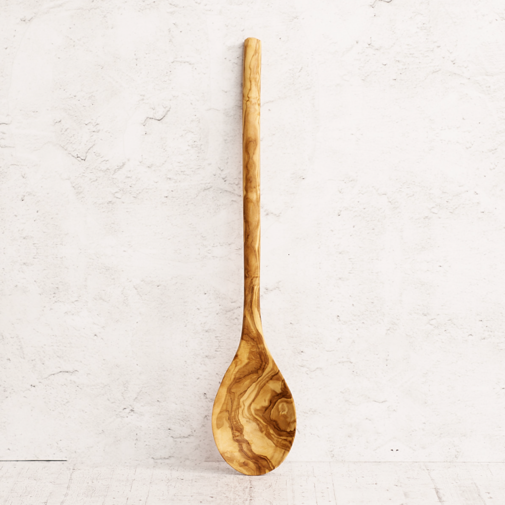 Mestolo manico tondo in legno di olivo