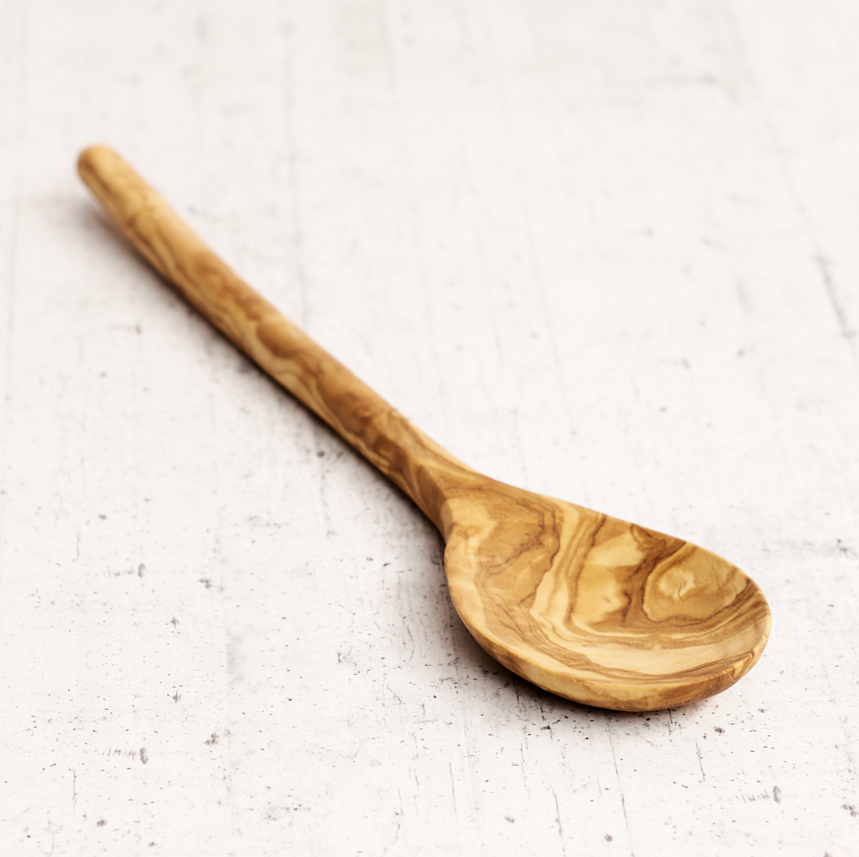 Mestolo manico tondo in legno di olivo