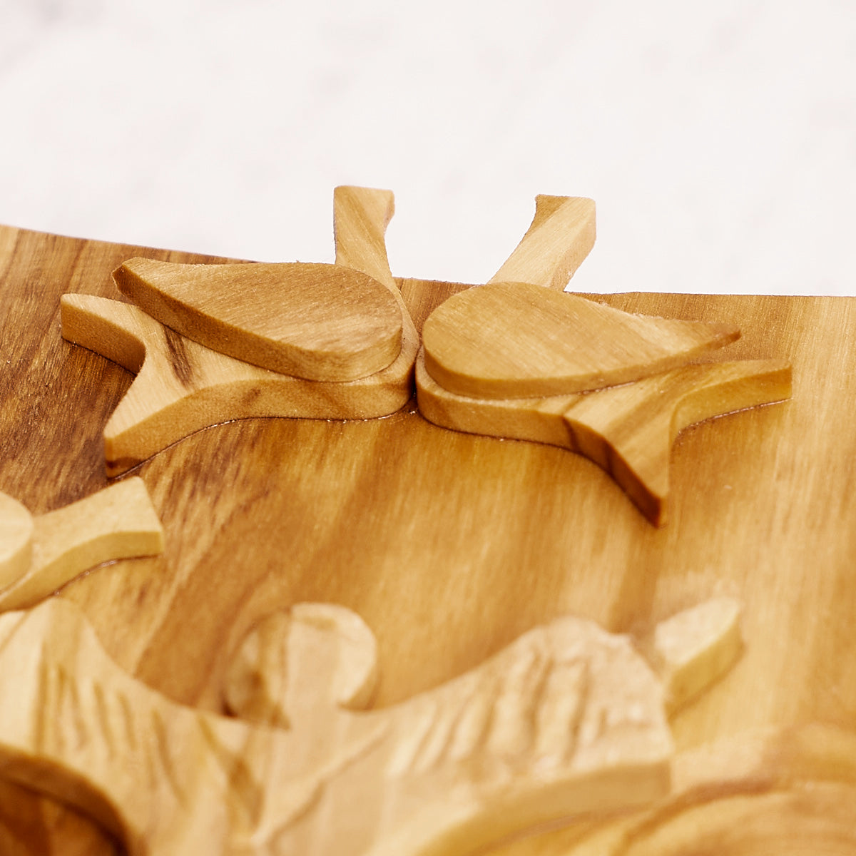 Tau Cantico delle Creature in legno di olivo