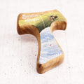 Tau Sorella acqua dipinto a mano su legno di olivo