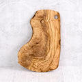 Tagliere irregolare rustico in legno di olivo