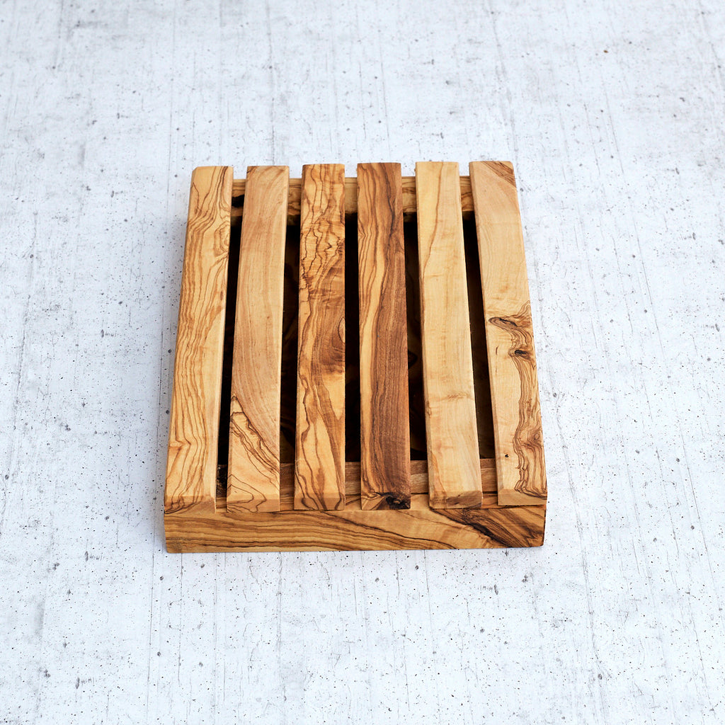 Taglia pane in legno di olivo