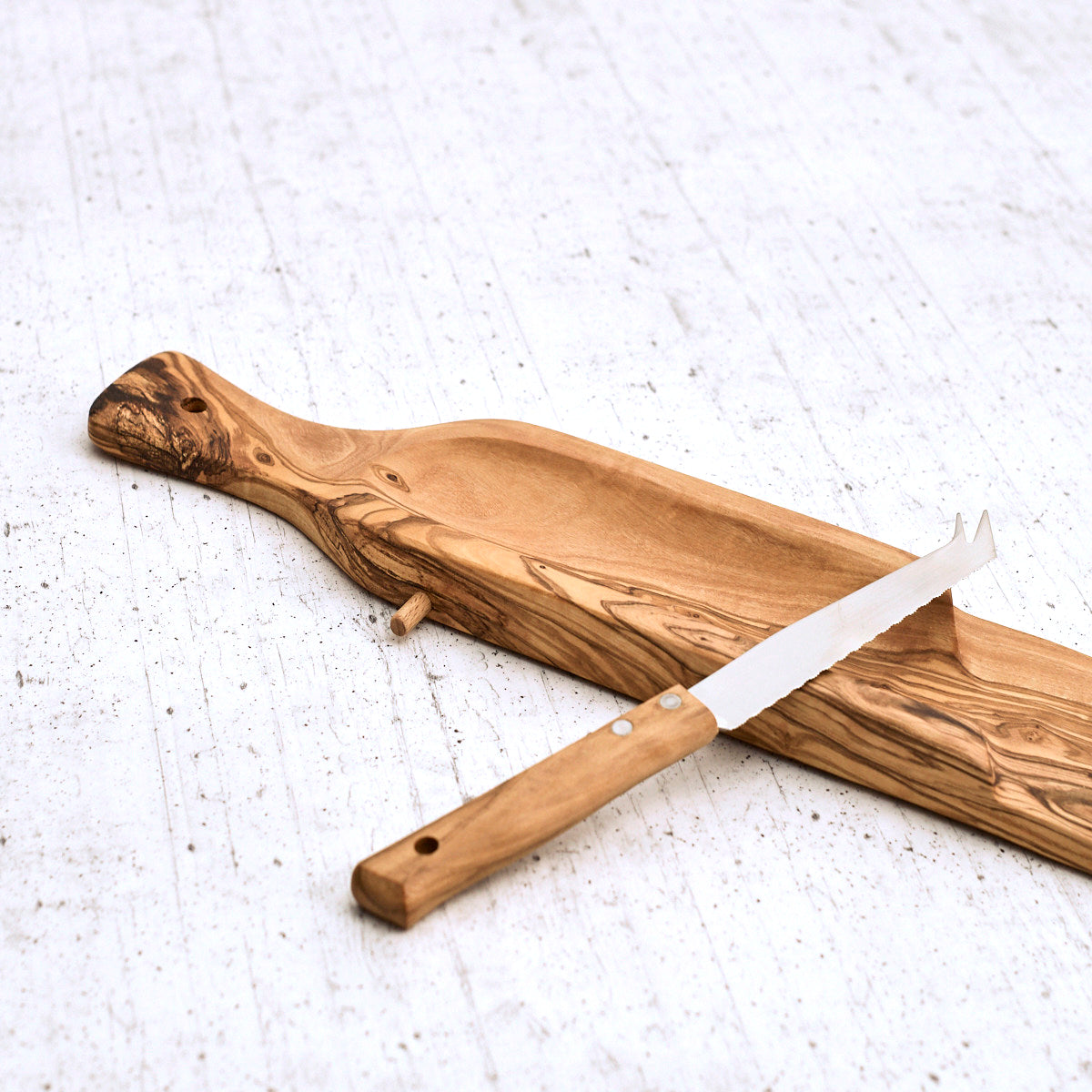 Taglia salame in legno di olivo