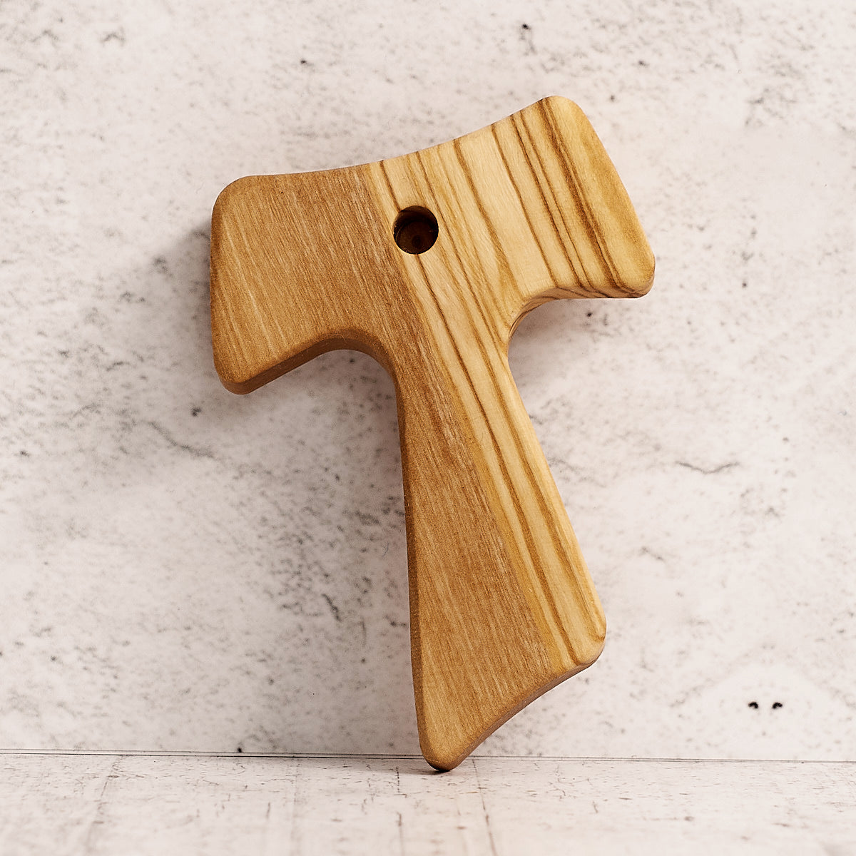 Tau rustico in legno di olivo