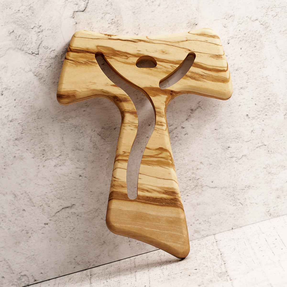 Tau moderno in legno di olivo