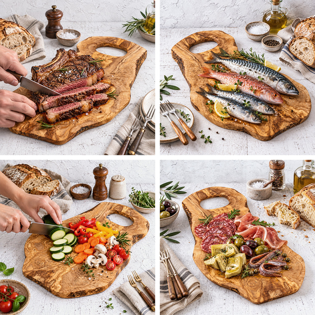 Tagliere maniglia in legno di Ulivo