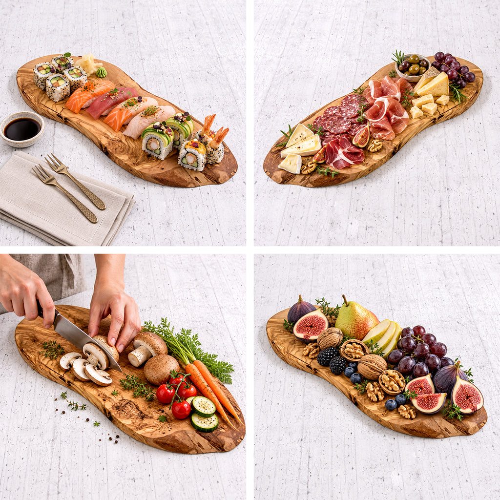 Tagliere rustico senza manico in legno di Ulivo
