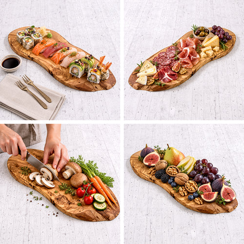 Tagliere rustico senza manico in legno di Ulivo
