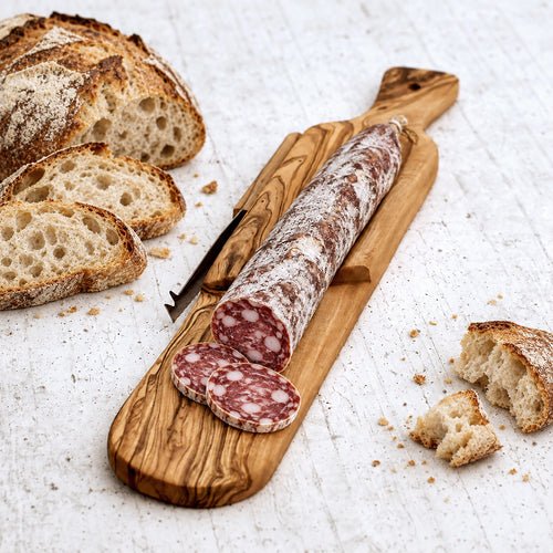 Taglia salame in legno di olivo