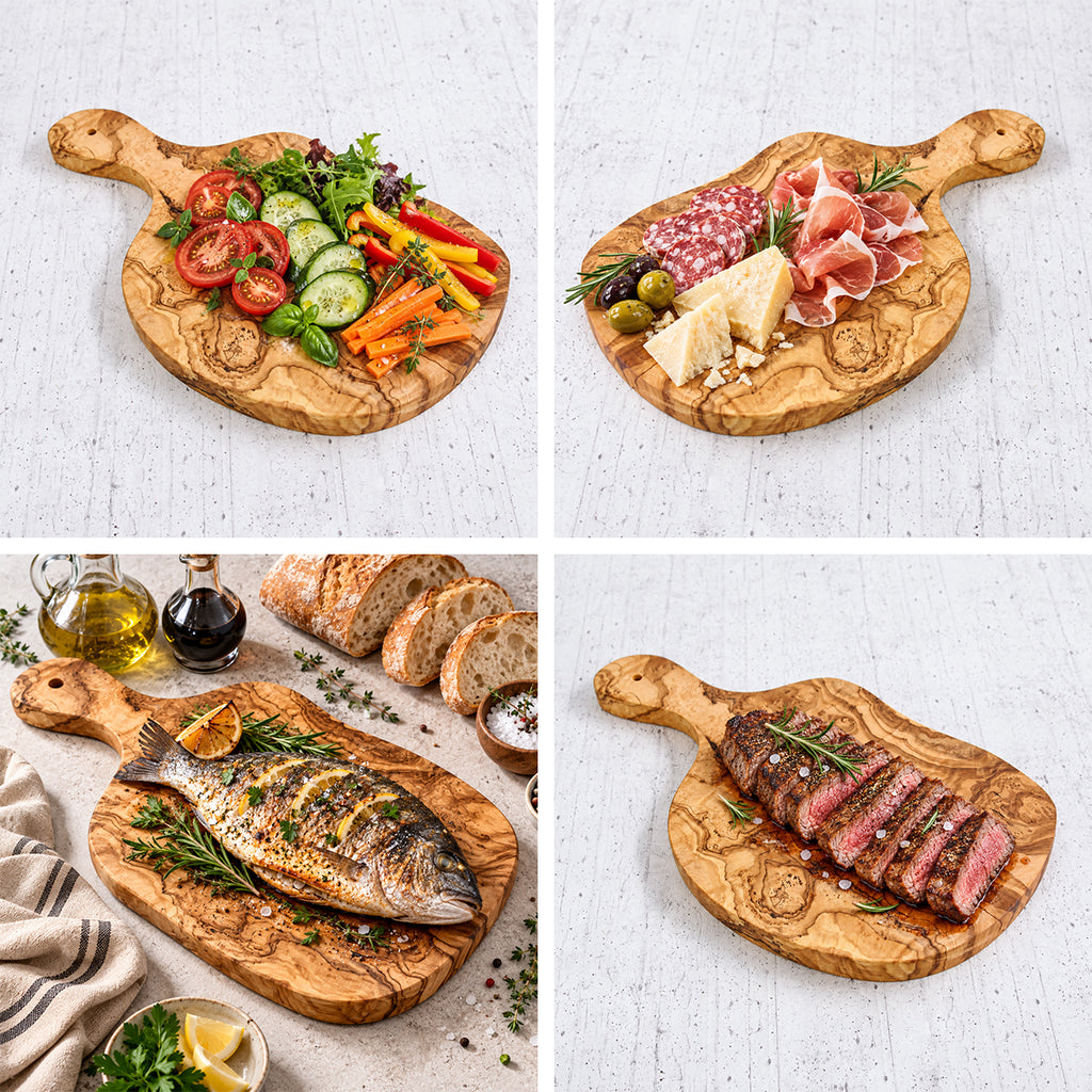 Tagliere "Toscana" in legno di Ulivo