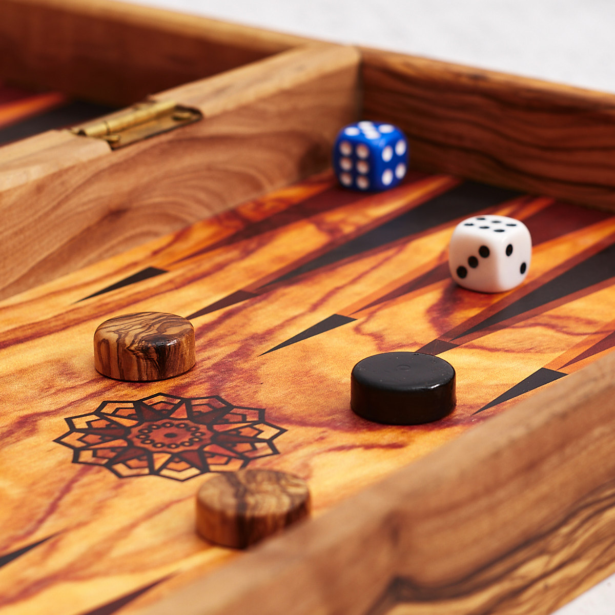 48 Pedine Per Backgammon In Legno Naturale 2,4 Cm - Ricambio Per Giochi Da Tavolo E Dama, Pezzi Intagliati