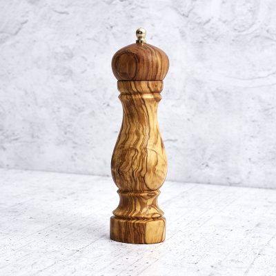 Macinino In Legno 4 Pezzi Per Spezie - Con Recuperatore Polline, Grinder Con Denti Alluminio (Legno Chiaro) - Foto 6