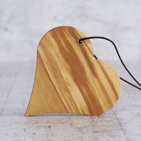 Christmas tree decoration in olive wood