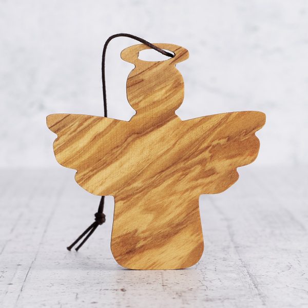 Christmas tree decoration in olive wood