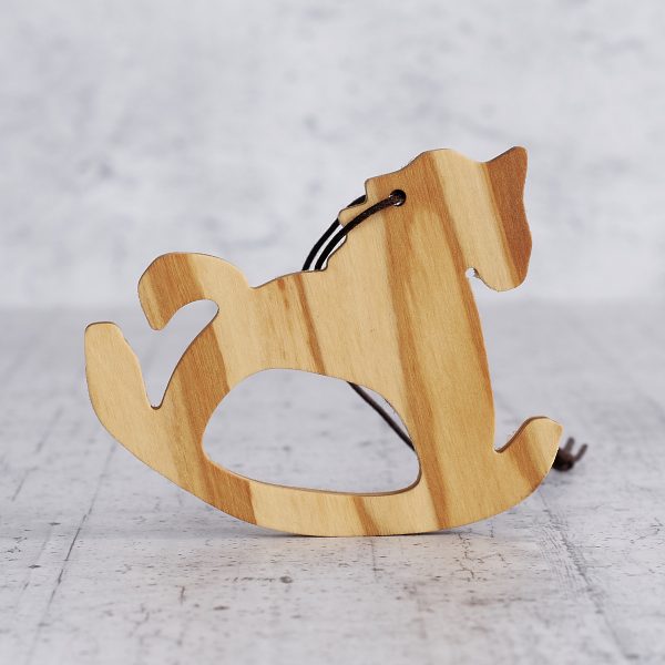 Christmas tree decoration in olive wood