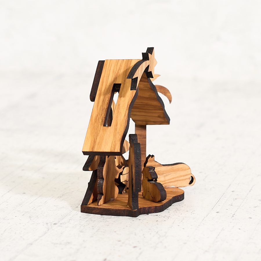 Greccio - Crib in olive wood - Image 3