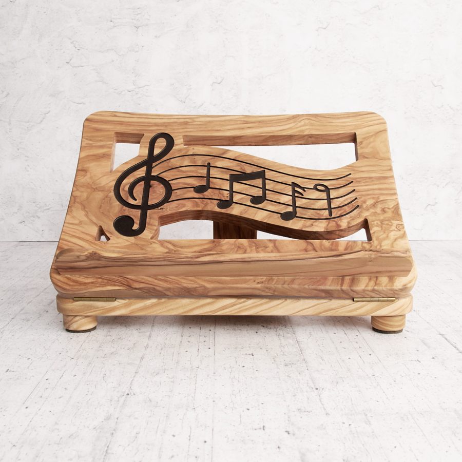 Leggio in legno note musicali - immagine 2