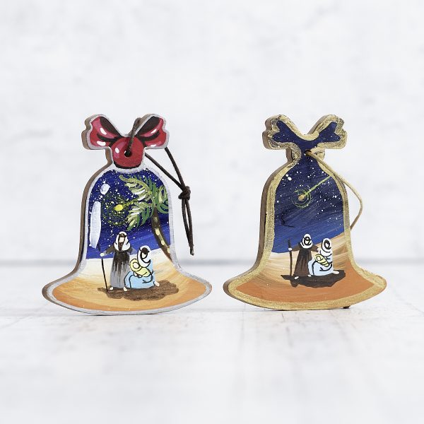 Christmas tree decoration in olive wood